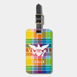 U.S. Virgin Islands Flagga, Madras Bagagebricka