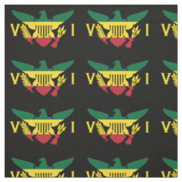 U.S. Virgin Islands Flagga, Rasta, Grönt Gult Red Tyg
