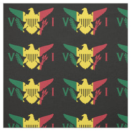 U.S. Virgin Islands Flagga, Rasta, Grönt Gult Red Tyg