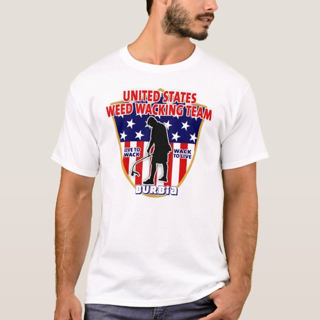 U.S. Wacking lag för ogräs Tee Shirt (Framsida)