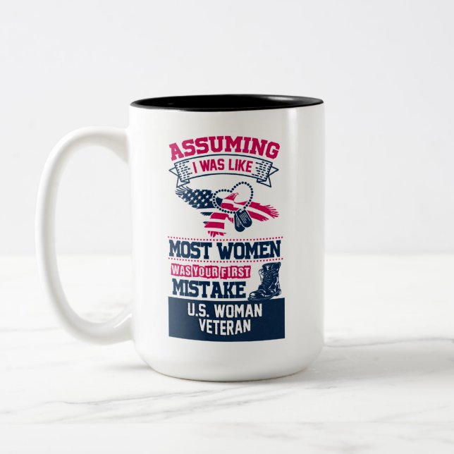 U.S. Woman Veteran Coffee Mugg (Vänster)