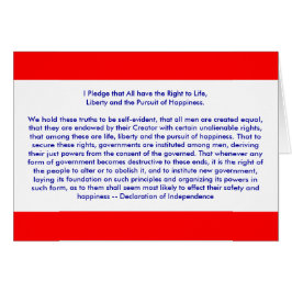 ! U Skapa självständighetsförklaring Hälsningskort