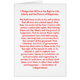 ! U Skapa självständighetsförklaring Hälsningskort