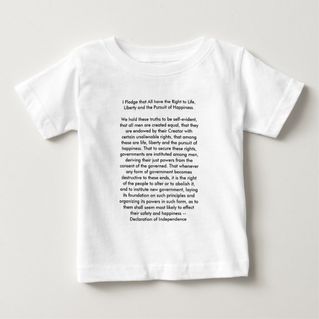 ! U Skapa självständighetsförklaring T-shirt (Framsida)