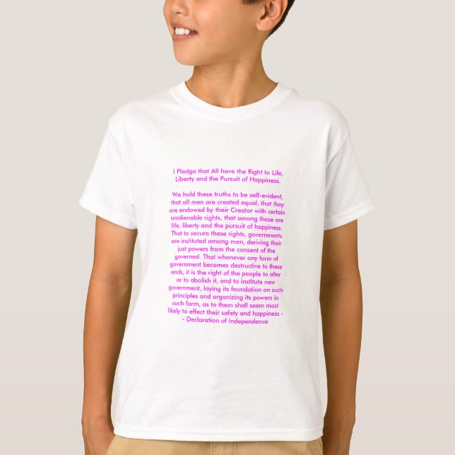 ! U Skapa självständighetsförklaring Tee (Framsida)