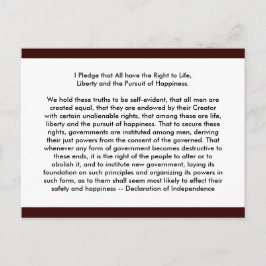 ! U Skapa självständighetsförklaring Vykort