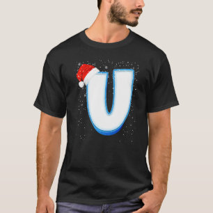 U Snowy Capital jul Monogram Alphabet Brev T Shirt