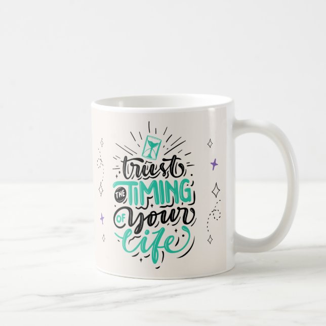 U Sten Kid Trust tidsplanen för din livmotivation Kaffemugg (Höger)