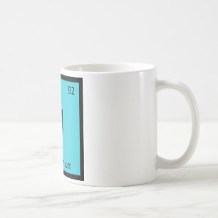 U - Symbol för bord för Unobtainium kemi Kaffemugg