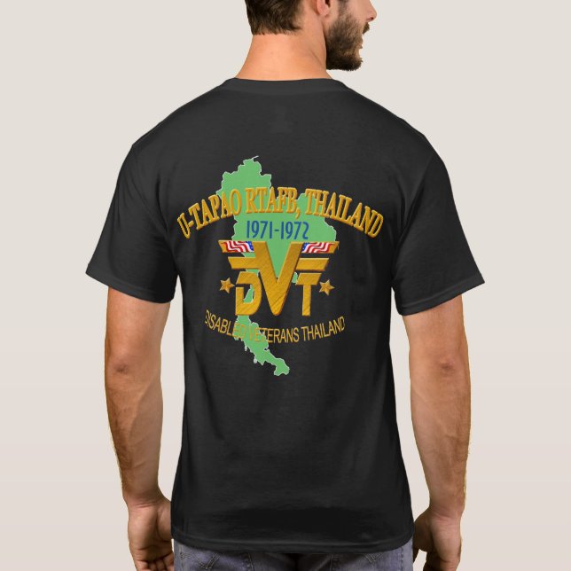 U-Tapao RTAFB, Thailand veteranT-tröja T Shirt (Baksida)