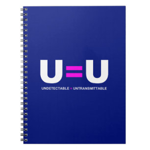 U=U HIV Odetekterbara lika med ej överförbara Anteckningsbok