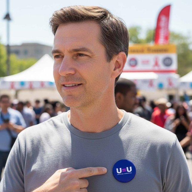 U=U HIV Odetekterbara lika med ej överförbara Knapp (Skapare uppladdad)