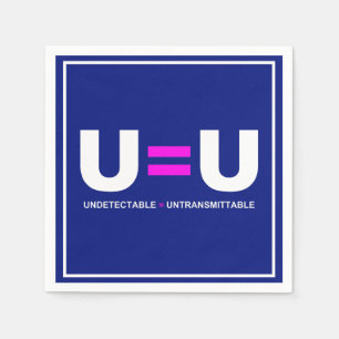 U=U HIV Odetekterbara lika med ej överförbara Pappersservett