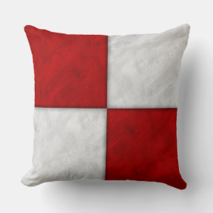 U Uniform Watercolor Nautical Signal Maritime Flag Kudde