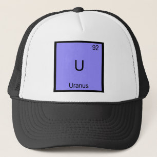 U - Uranus Funny Chemistry Inslag Symbol Tee Truckerkeps