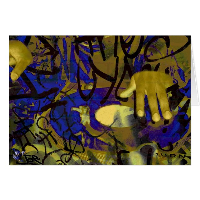 U vänder den tomma kortupplagan hälsningskort (Framsidan Horizontal)