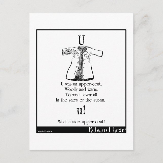 U var en övre jacka vykort (Framsida)