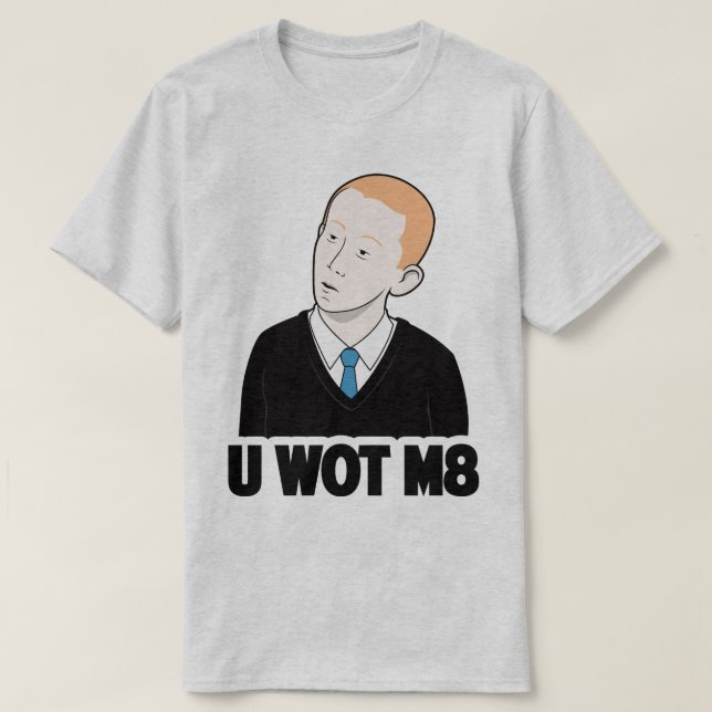 U WOT M8 dig vilken matta roliga internetMeme Tee (Design framsida)