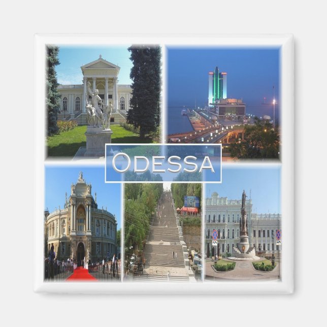 UA004 ODESSA, Ukraina, Europa, Fridge Magnet (Framsidan)