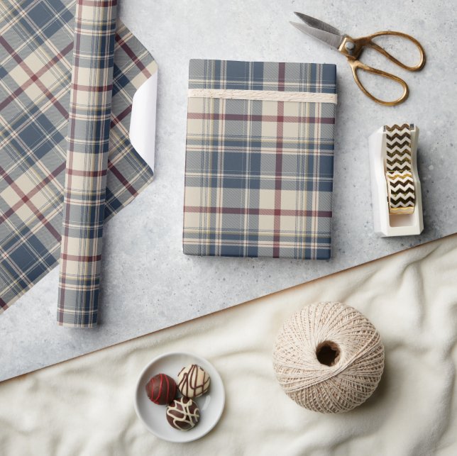 UA 250 American Heritage Plaid ID1301 Presentpapper (Hantverk)