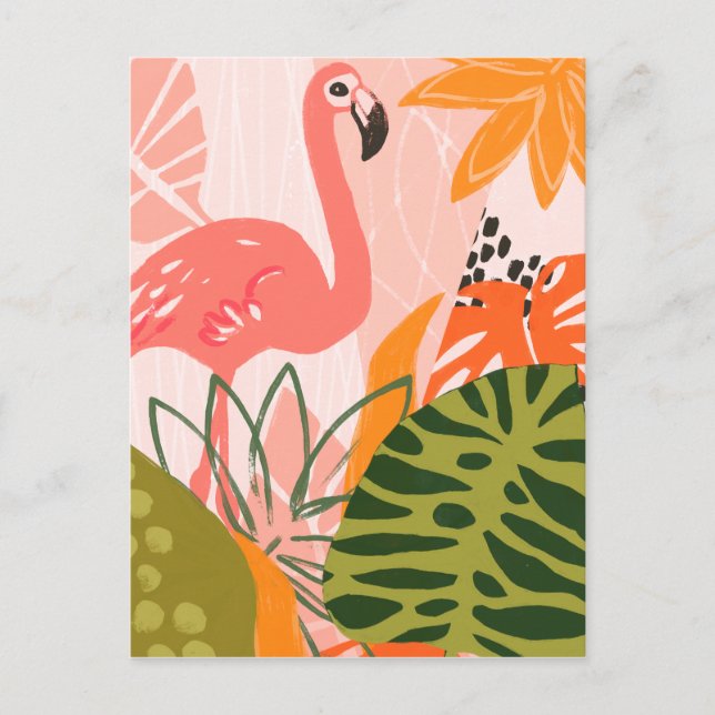UA Jungle Flamingo II Vykort (Framsida)