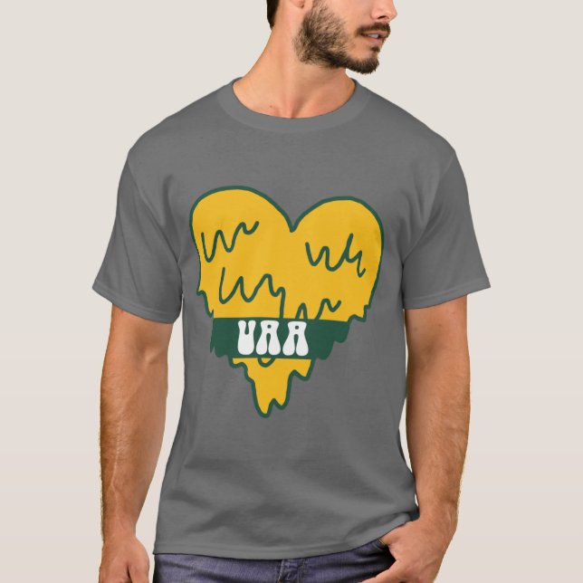 UAA University of Alaska Anchorage Heart T Shirt (Framsida)
