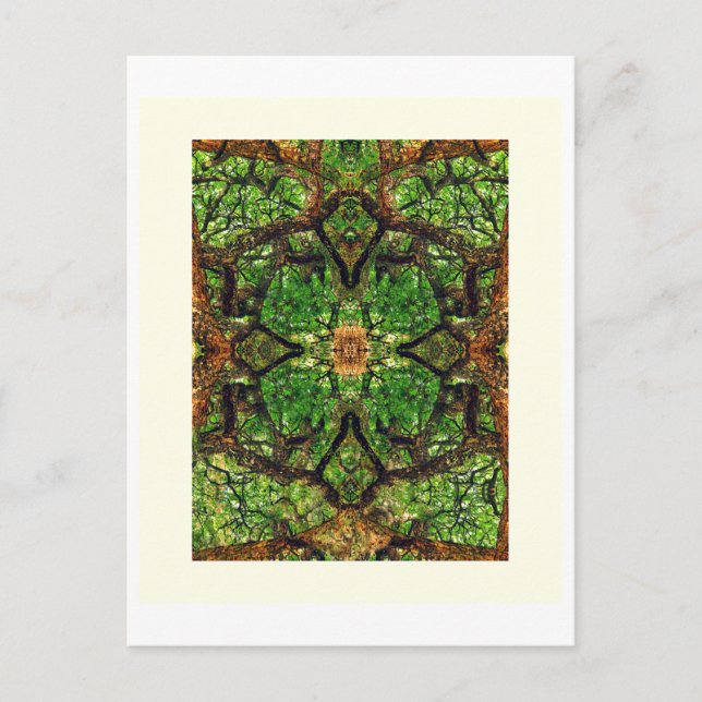 UABSTRACT AMBIDEXTEROUS TRÄD #66, Edit G, Oil. Vykort (Framsida)