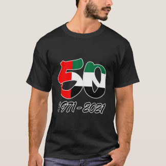 Uae 50 år sedan 1971-2021 Illustration Collecti T Shirt