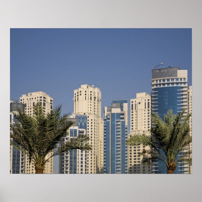UAE, Dubai. Torn av bosättning för Jumeirah Beach Poster (Framsidan)