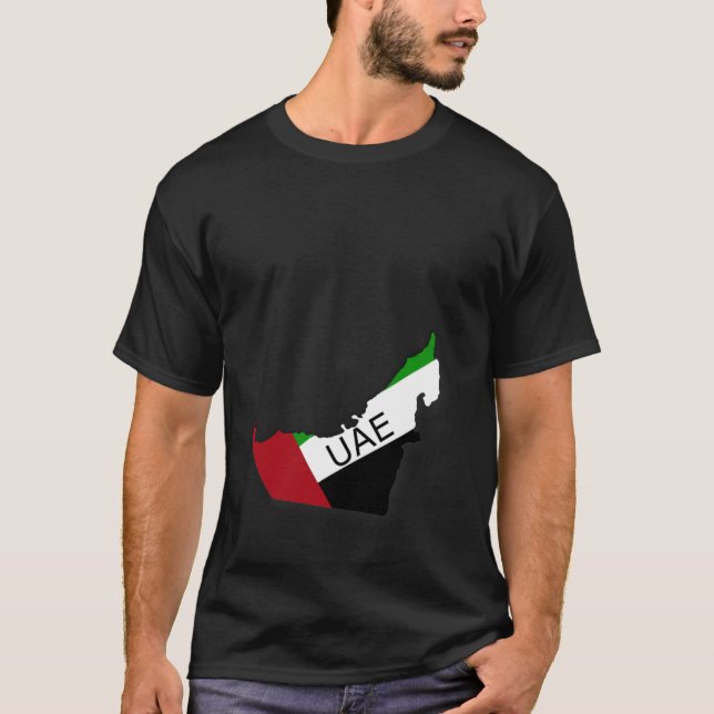 UAE Emirate Flagga T Shirt (Framsida)