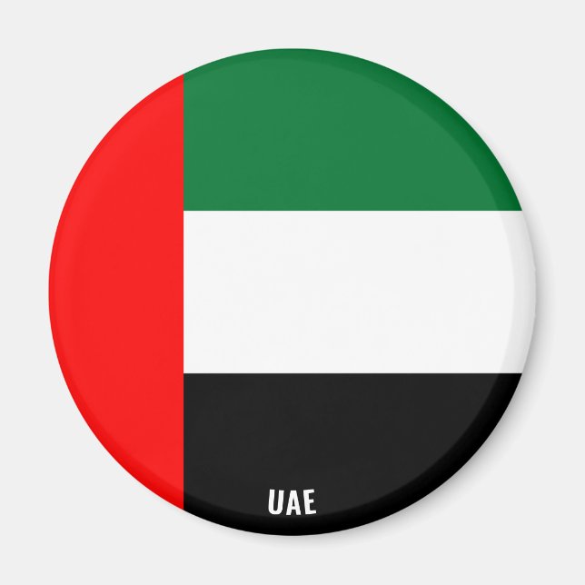 UAE Flagga Charming Patriotic Magnet (Framsidan)