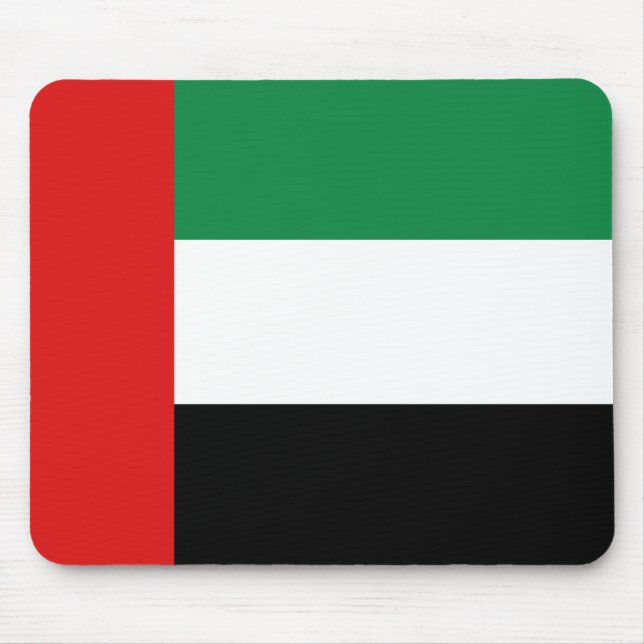 UAE Flagga Mousepad Musmatta (Framsidan)