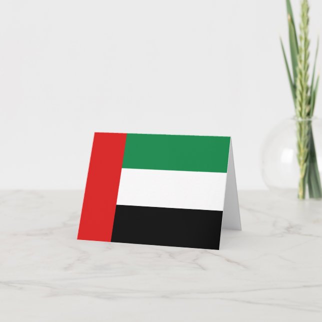 UAE Flagga Notecard Kort (Framsida)