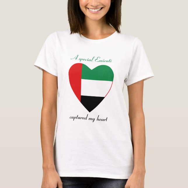 UAE Flagga Söt T-Shirt (Framsida)