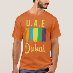 UAE Förenade Arabemiraten Abu Dhabi Dubai Skyline  T Shirt