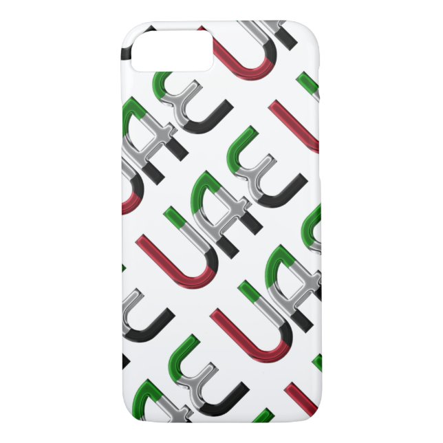 UAE Förenade Arabemiraten Flagga Färg Typografi Case-Mate iPhone Skal (Baksida)