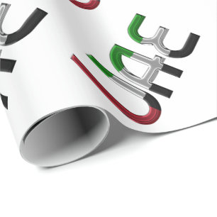 UAE Förenade Arabemiraten Flagga Färg Typografi Presentpapper