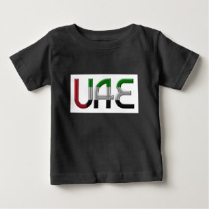 UAE Förenade Arabemiraten Flagga Färger Typografi Tee