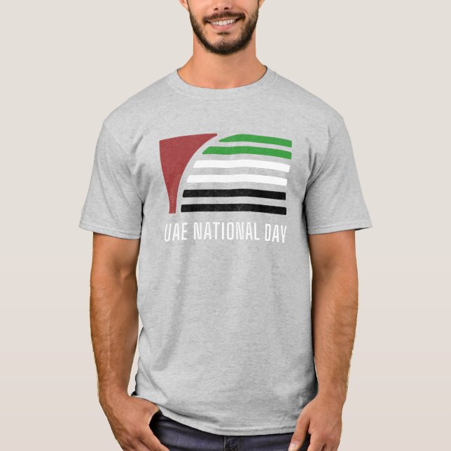 UAE-nationaldag och Flagga  T Shirt (Framsida)