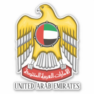 UAE Nationellt emblem Patriotic Klistermärken