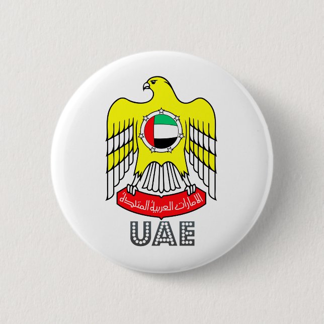 Uae-vapensköld Knapp (Framsida)
