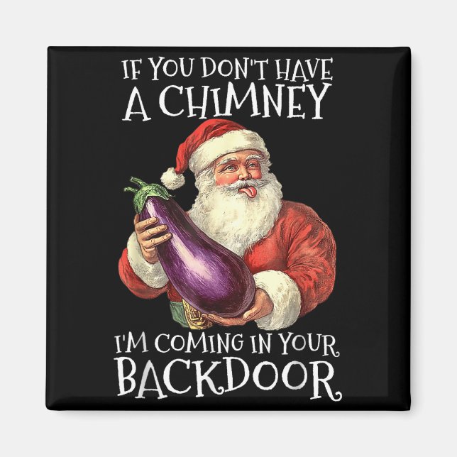 Ual Innuendo Santa Rude Christmas  Magnet (Framsidan)
