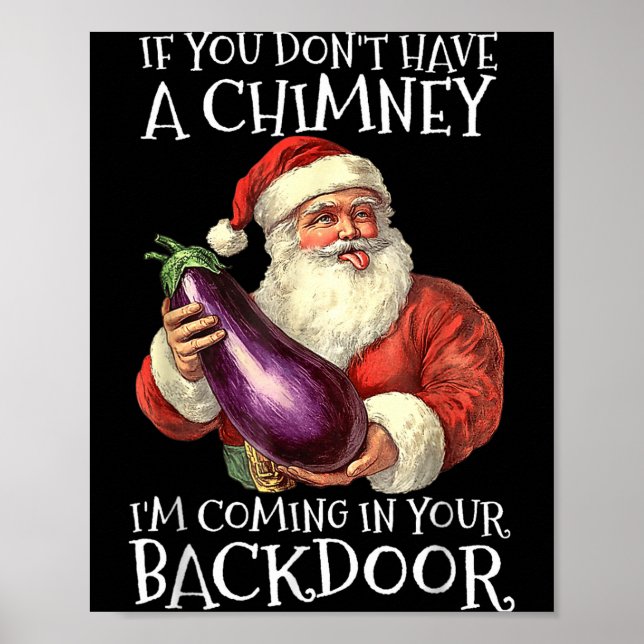 Ual Innuendo Santa Rude Christmas  Poster (Framsidan)