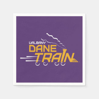 UAlbany Dane Tåg Logotyp Pappersservett
