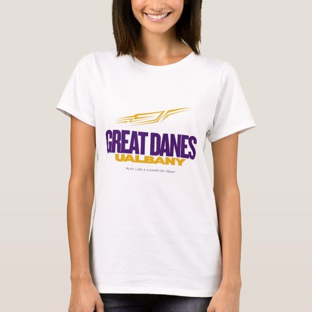 UAlbany Great dane Pride - College Baseball Spiri T Shirt (Framsida)