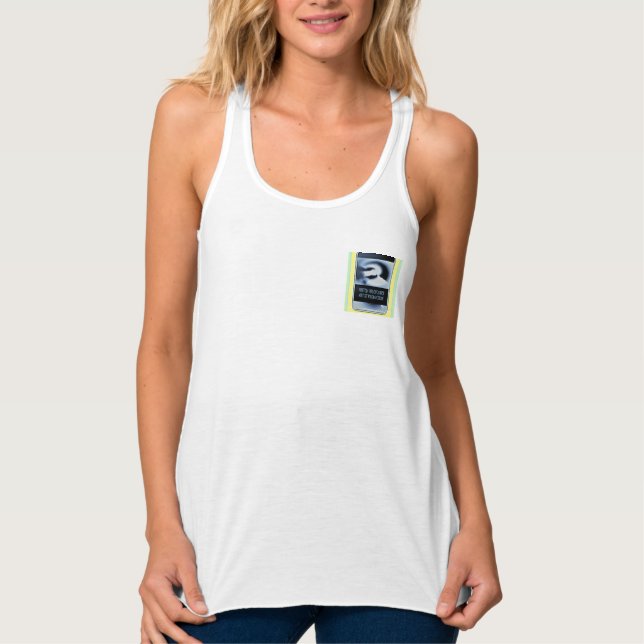 uap-tanktop linne med racerback  (Framsida)