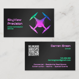 UAV Aerial Drone QR Visitkort