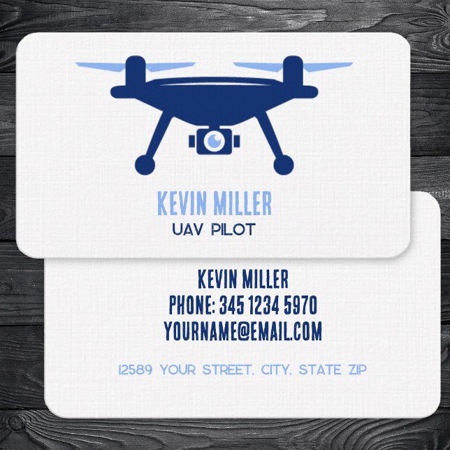 UAV Pilot Visitkort (Drone Pilot Business Cards)