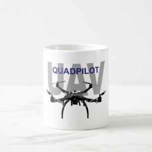 UAV Quadpilot Quadcopter Pilot Kaffemugg