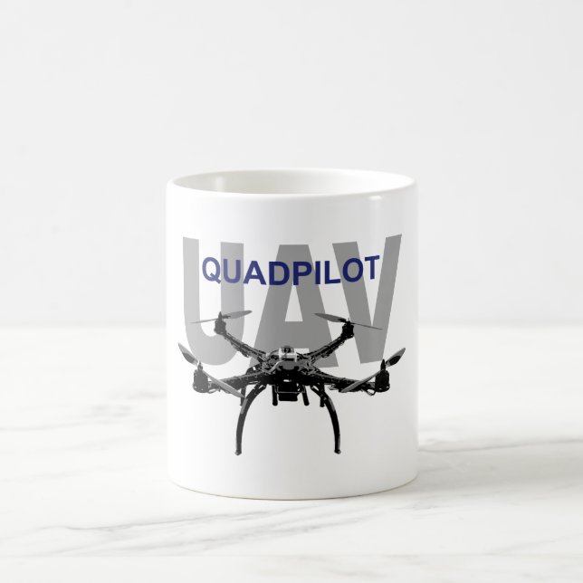 UAV Quadpilot Quadcopter Pilot Kaffemugg (Center)